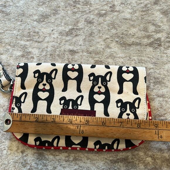 Bungalow 360 Black and White Dog Print Wristlet - Picture 6 of 7